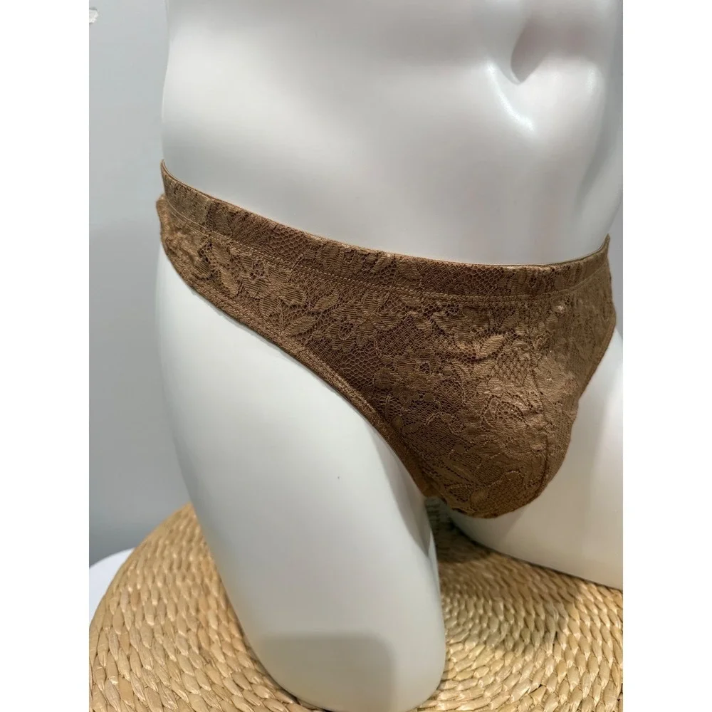 Cosabella Men's Never Say Never Classic G-String Lace Thong Quattro M NWT